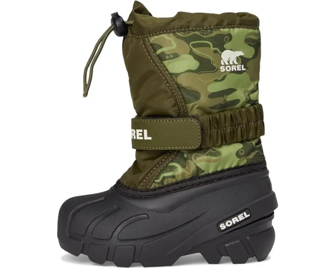 SOREL Детские зимние ботинки Childrens Flurry Print со съемной войлочной стелькой