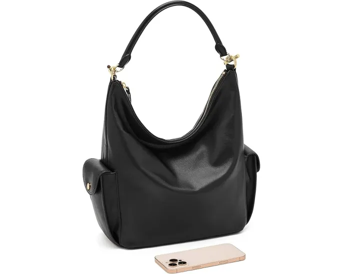 Большая плечевая сумка Lauren Ralph Lauren Blaike из мягкой кожи наппа