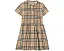 Платье Burberry Kids Rose в клетку с вышивкой пико
