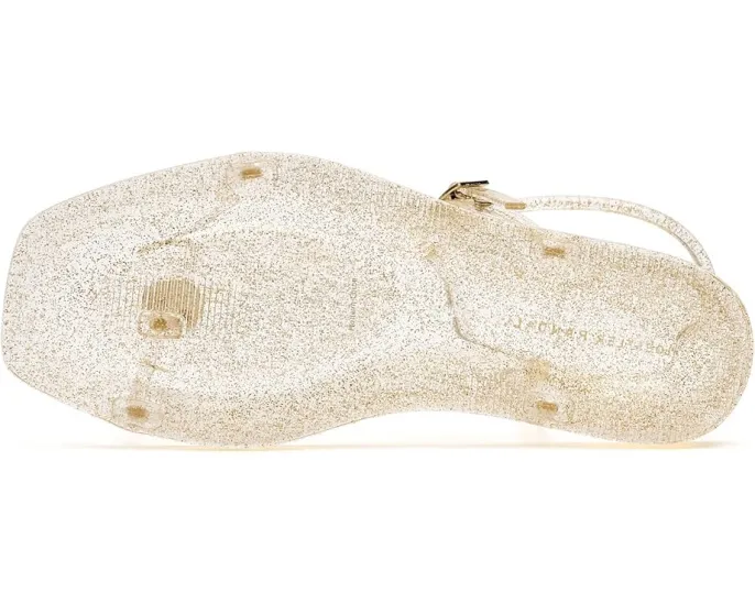 Босоножки Loeffler Randall Dana из блестящего материала с ремешками