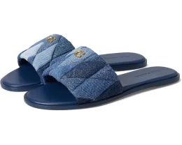 COACH Сандалии Holly с стежкой и джинсовым верхом на резиновой подошве