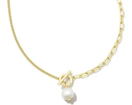 Колье Kendra Scott Leighton Pearl Chain с жемчужным шармом