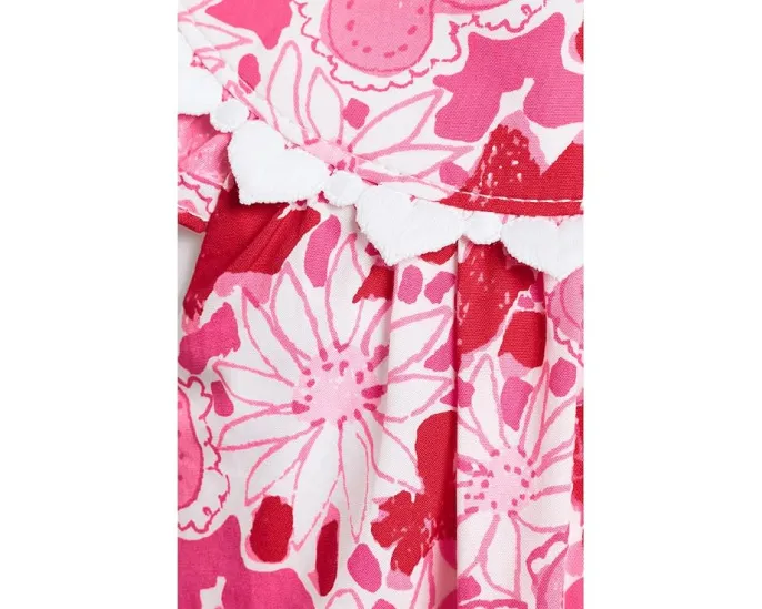Платье-пузырь Lilly Pulitzer Baby Paloma для девочки с рюшами и кружевом