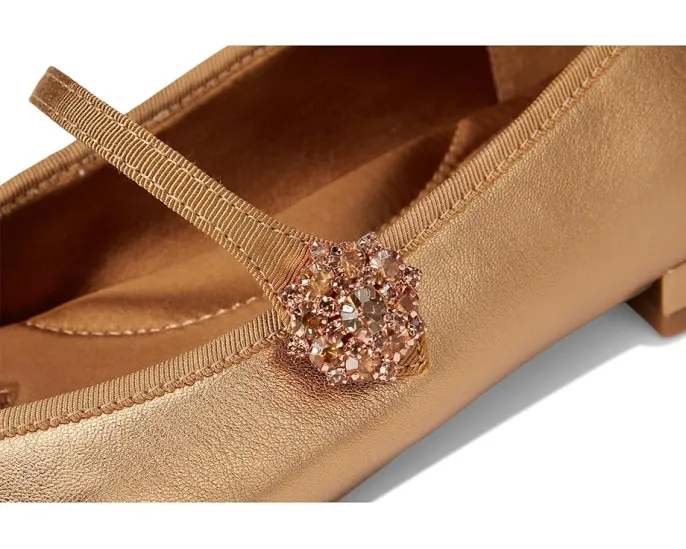 Туфли-лодочки Birdies Starfinch 15 с вышивкой из бархата на устойчивом каблуке