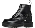 Ботинки Dr. Martens 1460 Quad Harness с 8 люверсами из глянцевой кожи и контрастной фурнитурой
