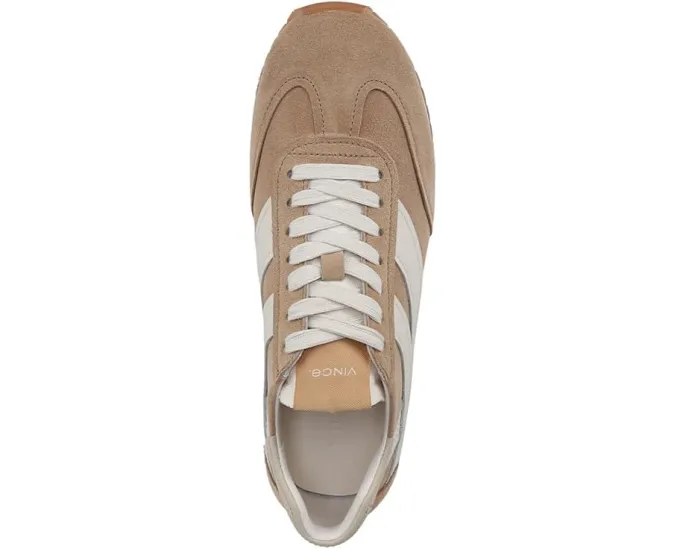 Кроссовки Vince Oasis Runner на шнуровке с мягкой стелькой и верхом из кожи