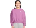 Свитшот Nike Kids Sportswear Club Fleece Boxy Crew Neck с вышитым логотипом