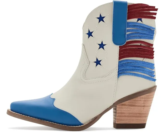 Ковбойские сапоги Dingo Liberty из натуральной кожи с квадратным носком