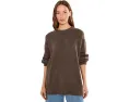 Свитер Eileen Fisher с круглым вырезом из хлопка и кашемира