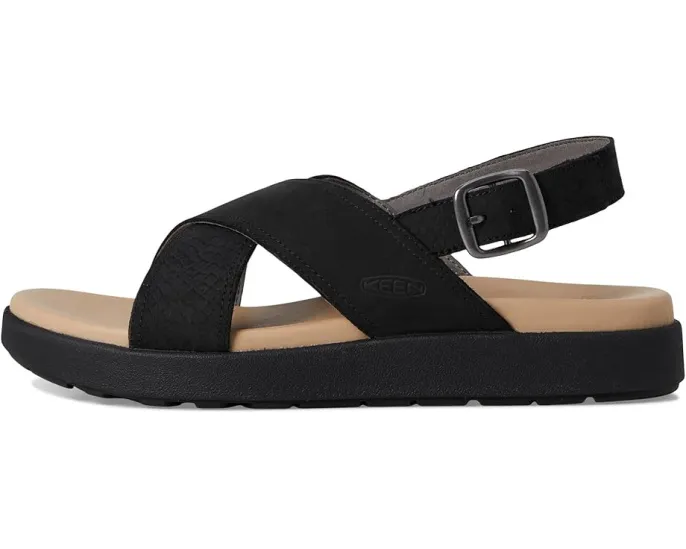 Сандалии KEEN Elle Luxe Cross Strap из кожи с перекрестными ремнями