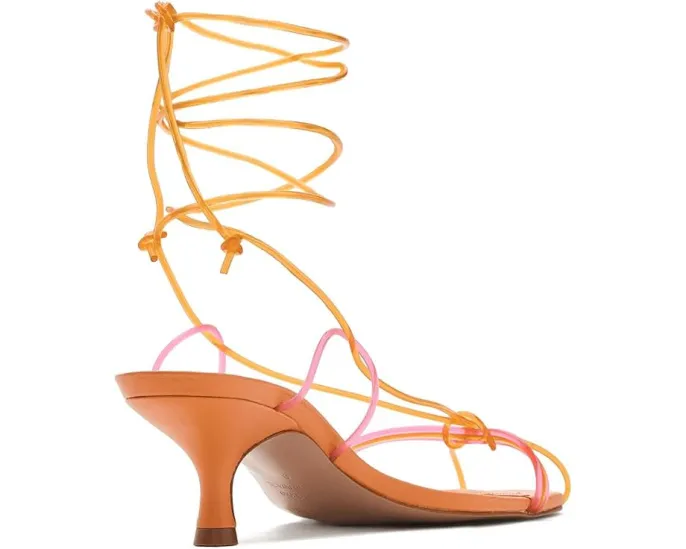 Босоножки Spaghetti Jelly Kitten Heels от FARM Rio на каблуке