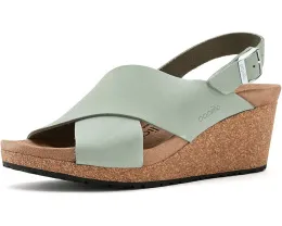 Биркенштоки Samira Wedge на платформе из нубука с регулируемым ремешком на щиколотке