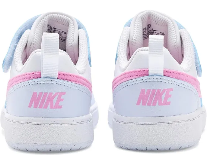 Кроссовки Nike Kids Court Borough Low Essential+ для малышей с липучкой и водоотталкивающей пропиткой