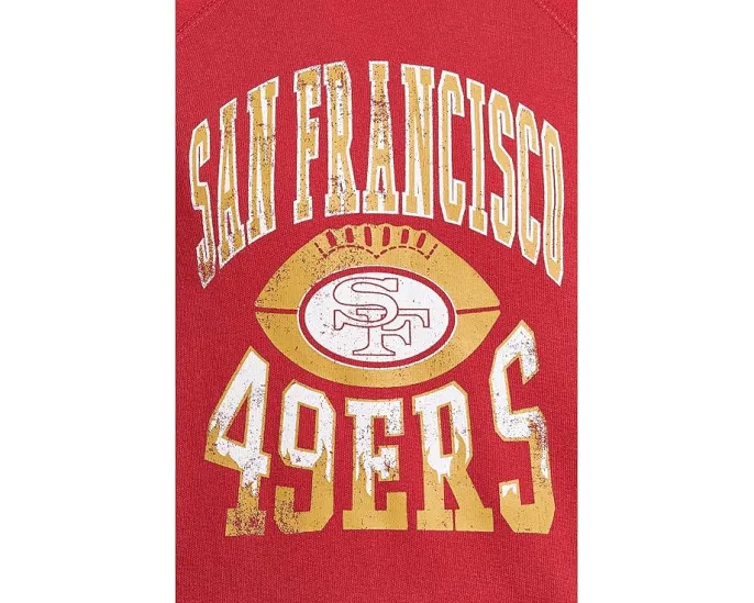 Футболка Junk Food Clothing Kids с длинным рукавом и принтом San Francisco 49ers для детей