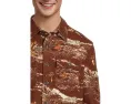 Рубашка L.L.Bean Signature 1933 из замши с длинным рукавом и узором классического кроя