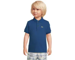 Детское поло Lacoste Kids Petit Pique из хлопкового пике с вышитым крокодилом