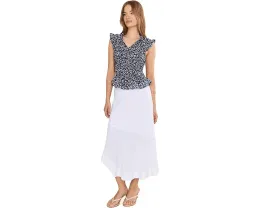 Топ Leopard Sketch Smocked от NIC+ZOE с принтом леопарда