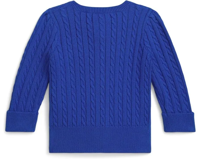 Детский кардиган Mini-Cable из хлопка с жаккардовым узором Polo Ralph Lauren