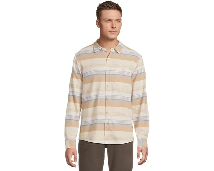 Рубашка Hurley Portland Stripe Stretch Flannel с длинным рукавом