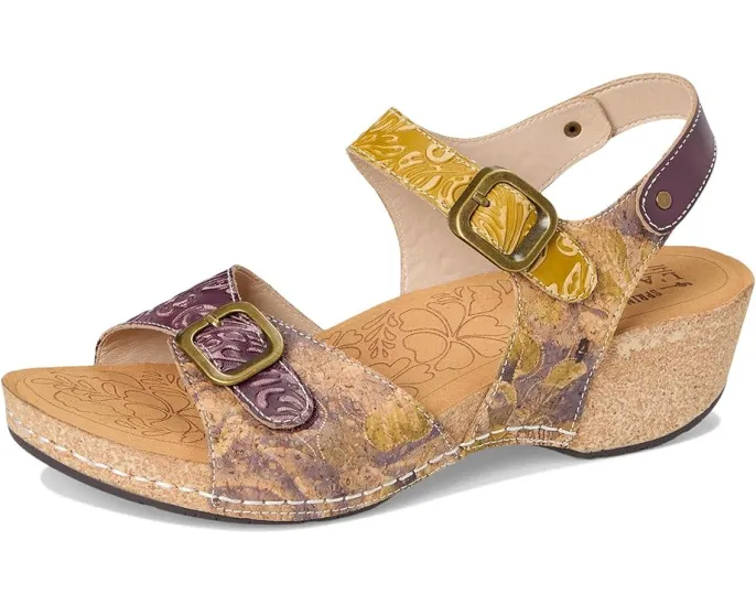 Сандалии L'Artiste by Spring Step Osuna из пробки и кожи с массивным каблуком