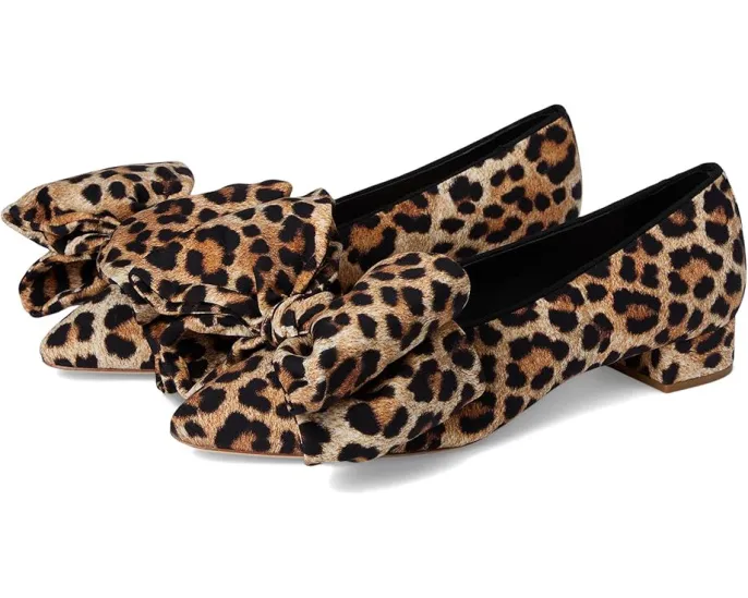 Лоферы Loeffler Randall Noa Bow Flat с большим бантом и каблуком