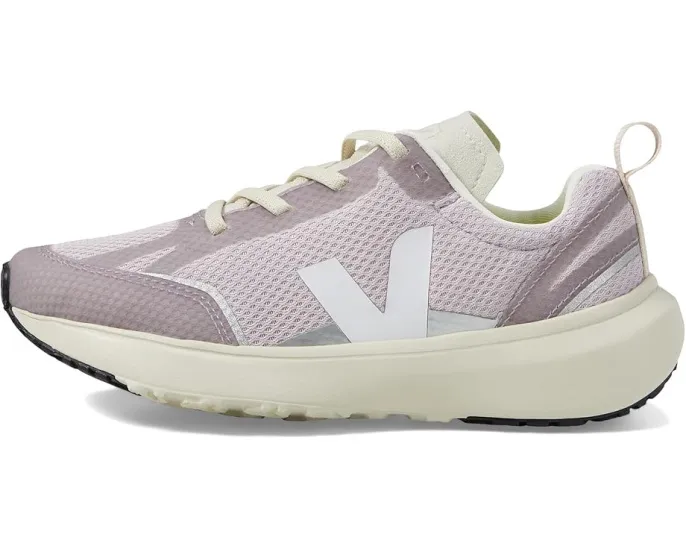 Детские кроссовки VEJA Small Canary Light с текстильным верхом и эластичными шнурками