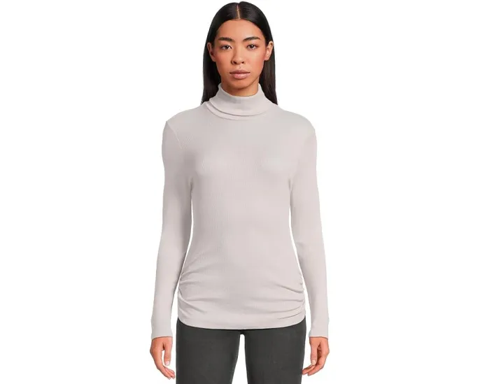 Майка Michael Stars Nessa с воротником водолазкой и рубчиком