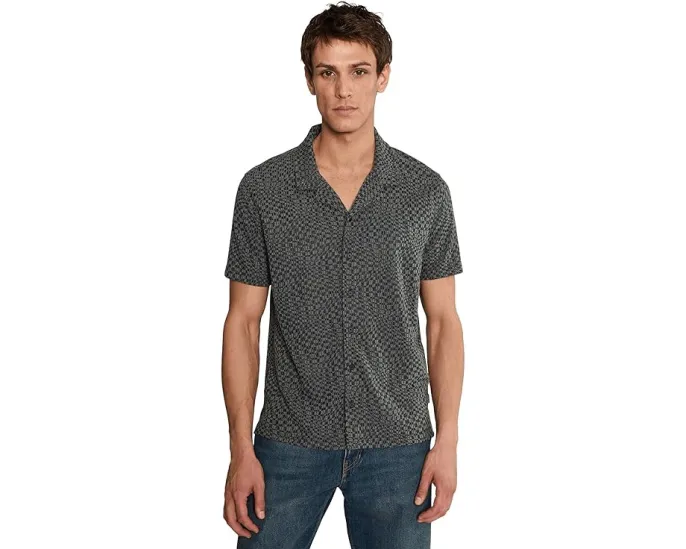 Рубашка John Varvatos Cillian с отложным воротником и короткими рукавами