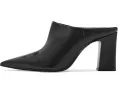 Босоножки Schutz Eleanor Mule на каблуке из кожи черные