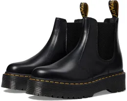 Челси-ботфорты Dr. Martens 2976 Quad Smooth Leather Platform на высокой подошве