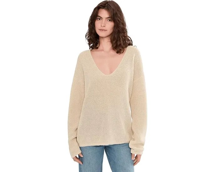 Свитер Miramar Linen с глубоким V-вырезом от Faherty