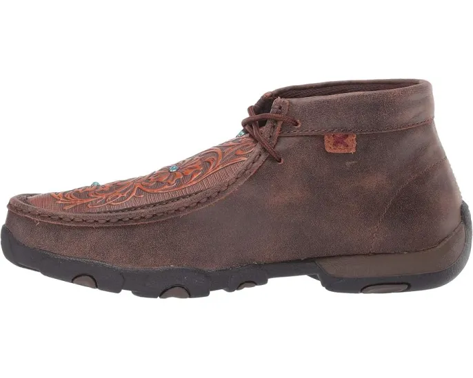 Twisted X WDM0081 мокасины для вождения с тиснением и бирюзовыми заклепками