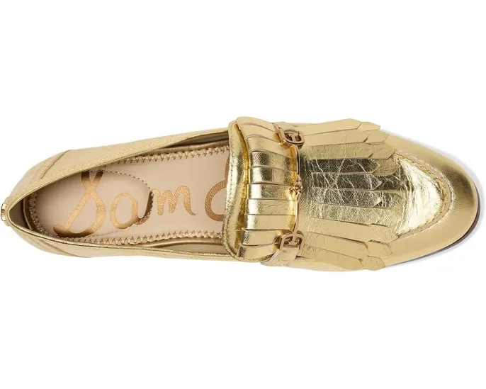 Лоферы Sam Edelman Liz из состаренной кожи с килти и металлической пряжкой