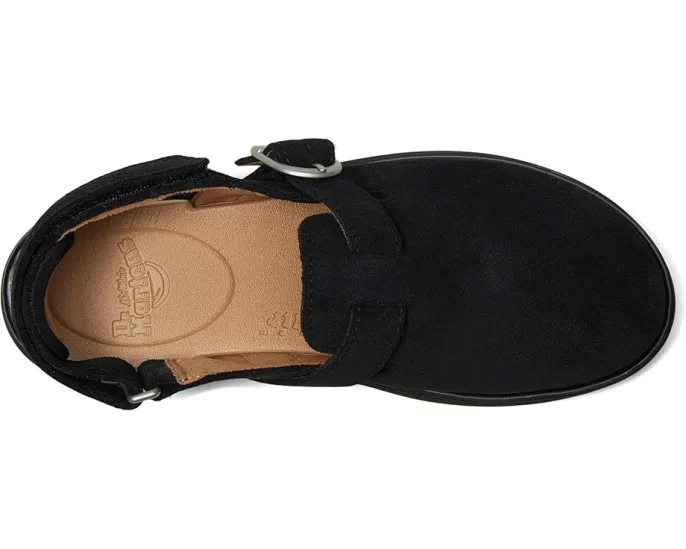 Dr. Martens Jorgie Y мюли для детей из мягкого замши с регулируемым ремнем