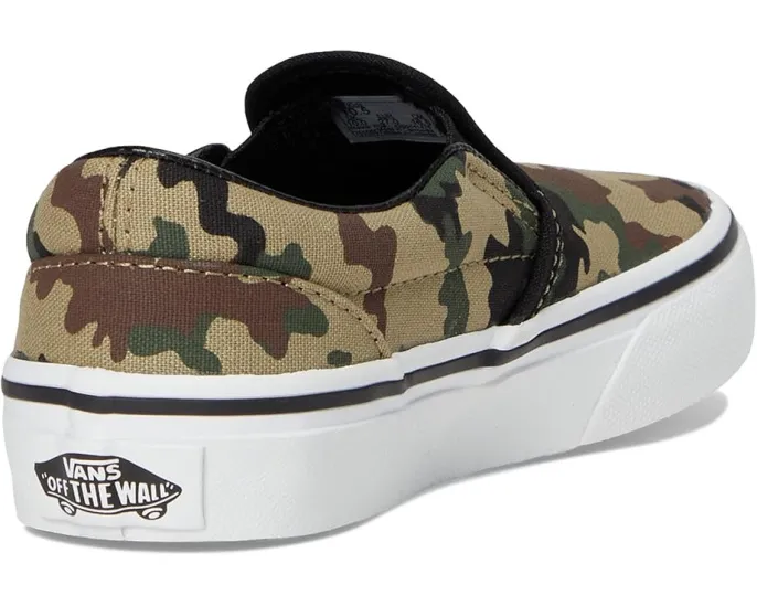 Слипоны Vans Classic для детей с узорчатым верхом