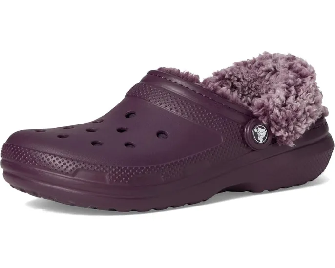 Кроксы Crocs Classic Fleece Lined Clogs с меховой подкладкой и регулируемым ремешком
