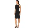 Calvin Klein Starburst Sheath Dress черное платье-футляр