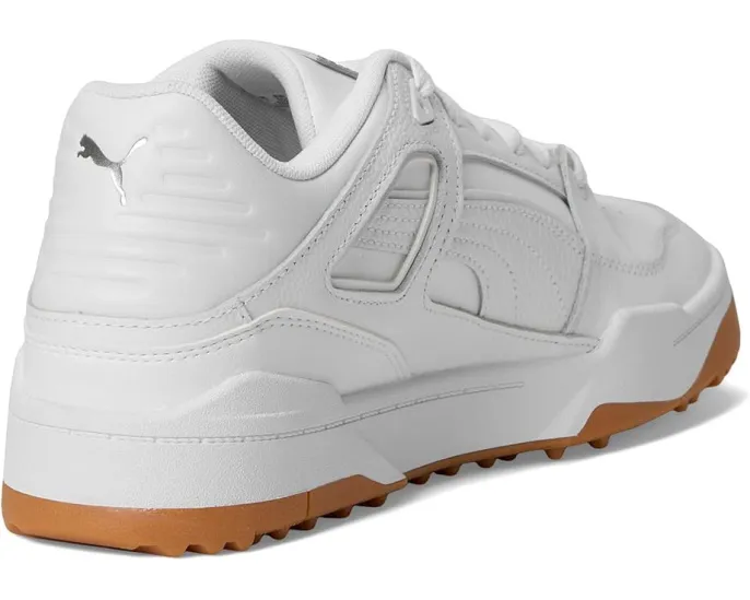 Кроссовки для гольфа Puma Slipstream-G с кожаным верхом и фирменным брендингом