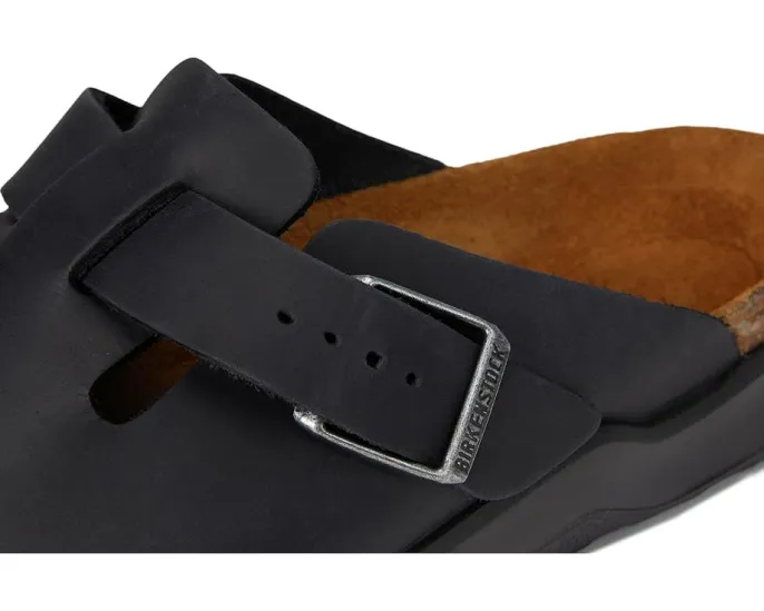 Клоги Boston Rugged от Birkenstock из нубука с пробковой стелькой