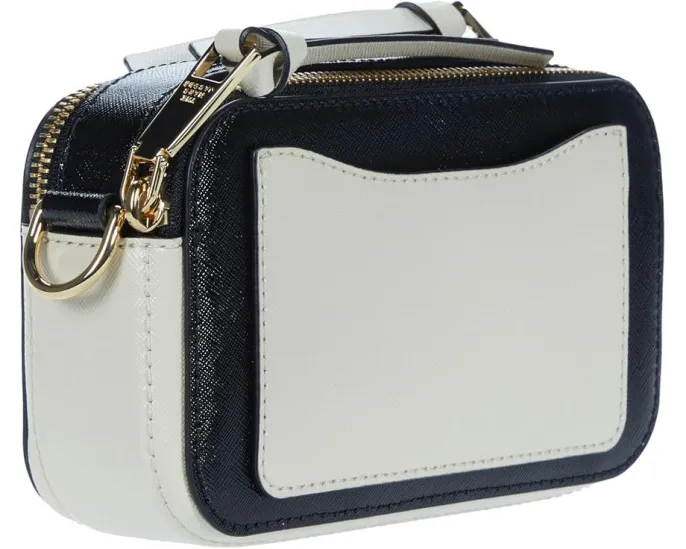 Сумка Marc Jacobs The Color-Block Snapshot из кожи сафьяно с регулируемым ремнем