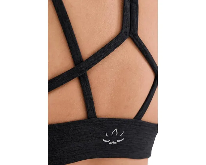Beyond Yoga топ Spacedye Back To It Strappy Bra облачно-белого цвета