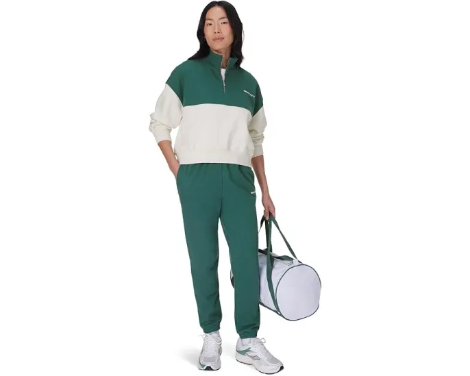 Sweaty Betty Полузипованный кроп-свитшот Revive из хлопка