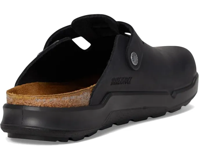 Клоги Boston Rugged от Birkenstock из нубука с пробковой стелькой