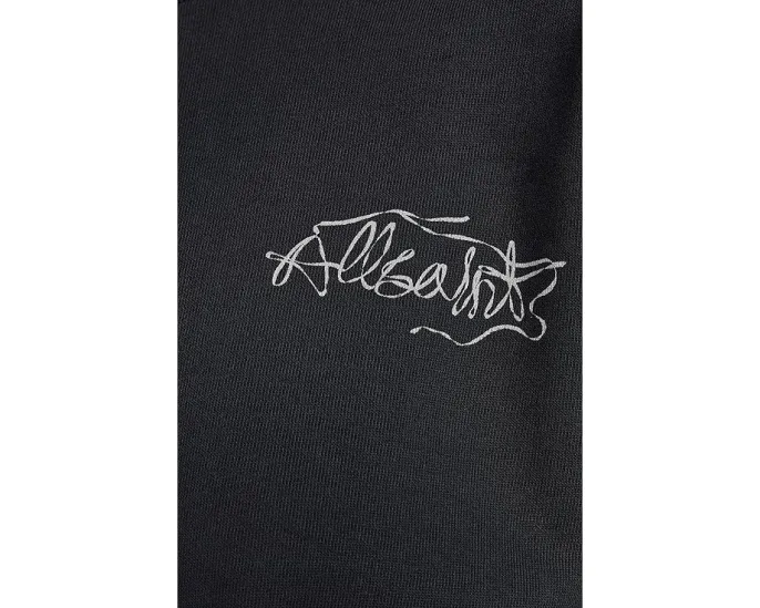 Свитшот AllSaints Reel Lila с принтом и винтажным стилем