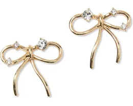 Серьги Lilly Pulitzer Tis The Season с бантом и стразами