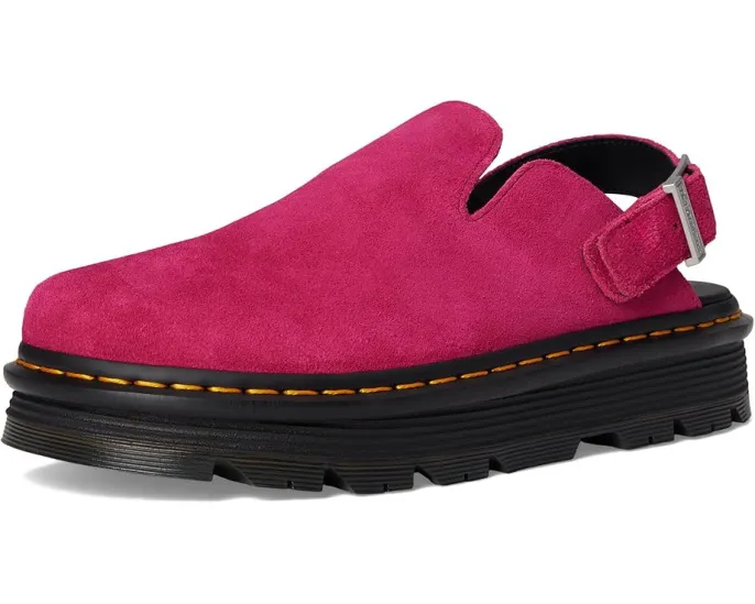 Мюли Dr. Martens Zeb Zag на гибридной амортизирующей подошве из замши