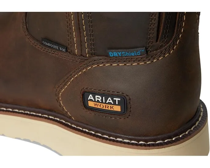 Рабочие ботинки Ariat Rebar Wedge Pull-On с композитным носком и водонепроницаемостью