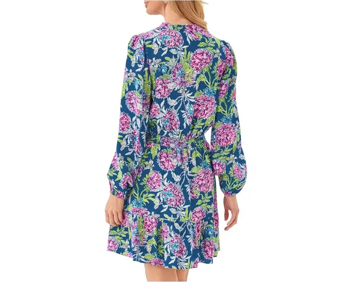 Платье Axton с воротником стойкой и присборенной талией Lilly Pulitzer