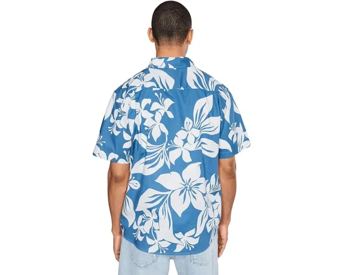 Quiksilver Рубашка Kailua Classic Woven с цветочным принтом из хлопкового поплина