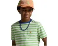 Striped Cotton Jersey Pocket Tee (Big Kid)